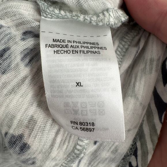 Lot of 2 Lucky Brand Floral Blouses Womens XL Black White Long Sleeve - Picture 15 of 16